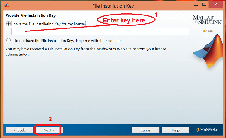 matlab 2013a file installation key